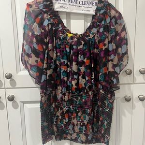 Catherine Malandrio multi colored blouse